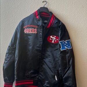 San Francisco 49ers Black Bomber Jacket